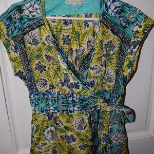 Nanette Lepore silk wrap top